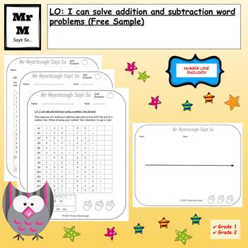 Preview of Addition & Subtraction: Using a Number Line