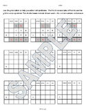 Addition with grids to align numbers