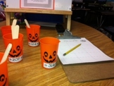 Addition with regrouping Pumpkin Math Center