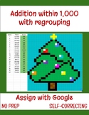Addition within 1,000 with regrouping, christmas addition,