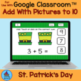 Addition within 10 with Pictures St Patrick's Day Hats and