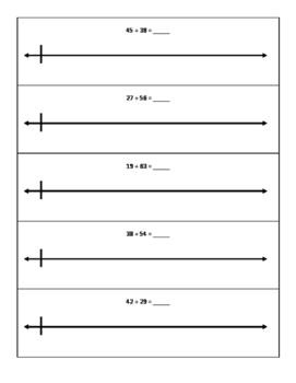 Addition within 100 using the Open Number Line by Dawn Williams | TPT
