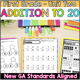 Addition within 20 | First Grade | New GA Math Standards Aligned