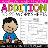Addition within 20 Math Worksheets Addition to 20 Math Strategies