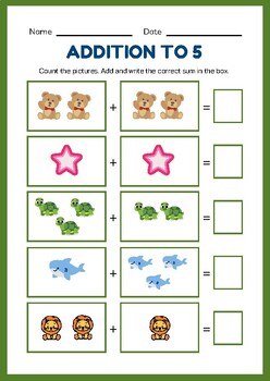 Addition worksheet by Chatrachanoke Bhuboonkhong | TPT