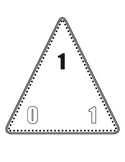 Addition/Subtraction Fact Family Triangle Flash Cards