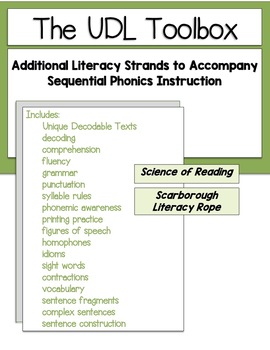 Preview of Additional Literacy Strands for Sequenced Phonics Instruction -8-128