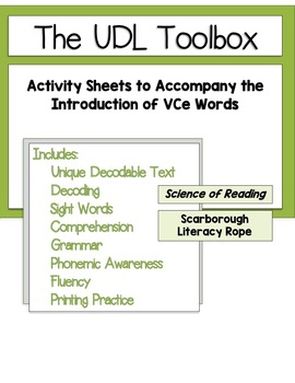 Preview of Additional Literacy Strands to Accompany the Intro to VCe Words -54-62