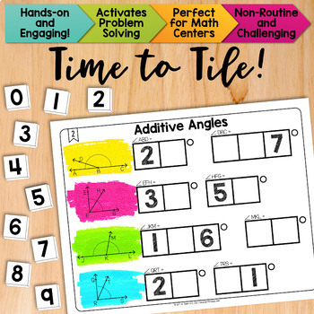 Preview of Additive Angles Math Centers Math Tiles