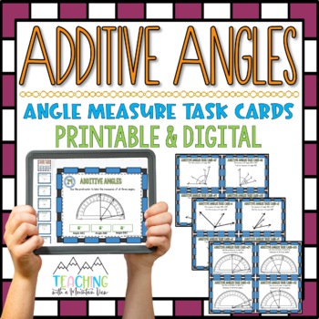 Preview of Additive Angles Math Task Cards