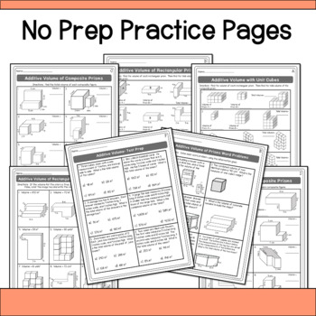Additive Volume Worksheets by Hello Learning Teachers Pay Teachers