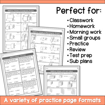 additive volume worksheets by hello learning teachers