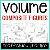 Additive Volume of Composite Figures Worksheets - Volume o