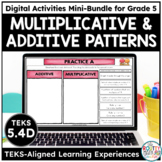 Additive and Multiplicative Number Patterns Digital Math A
