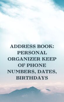 Preview of Address Book: Personal Organizer Keep of Phone Numbers, Dates, Birthdays