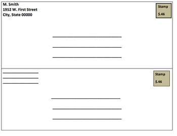 printable envelope address template