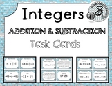 Addtion and Subtraction Integer Task Cards