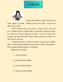 Adela (Spanish Reading Comprehension)