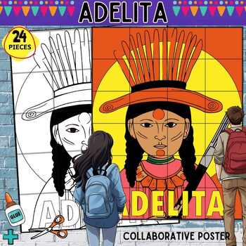 Preview of Adelita Collaboration Poster Hispanic Heritage & Cinco de Mayo Craft