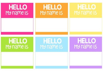 Adhesive Pocket Labels Name Tags EDITABLE template- Target | TPT