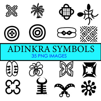 Adinkra Symbols From Ghana by YawClips Clipart | TPT