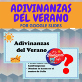 Adivinanzas del Verano - Spanish Riddles Activity Task Car