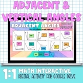 Adjacent and Vertical Angles Practice