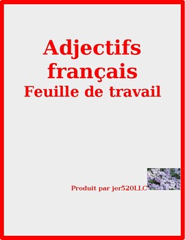 French Adjective Conjugation Chart