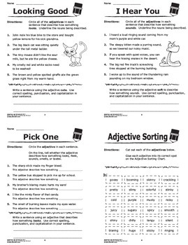 Adjective & Adverb Activities – 2nd-3rd Grade Adjective & Adverb Worksheets