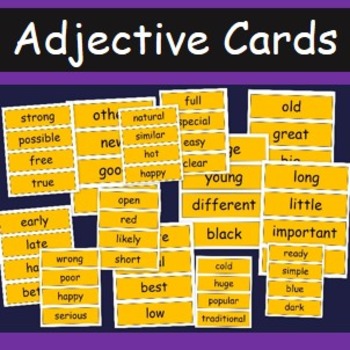 Preview of Adjective Cards