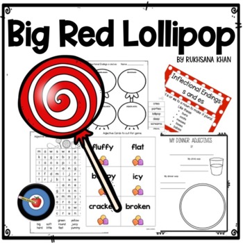 Preview of The Big Red Lollipop Grammar Game and Craft - Easel Activity Included!