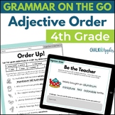 Adjective Order 4th Grade Grammar Worksheets, Activities &