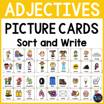 Preview of Adjective Picture Cards (Adjective Activities)