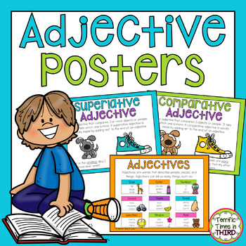 Preview of FREE Adjective Posters - Comparative and Superlative