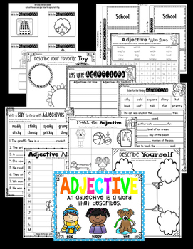 Adjective Worksheets by Creative in Primary | Teachers Pay Teachers