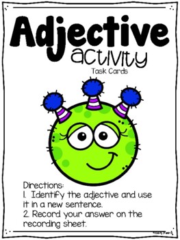 Preview of Adjective Task Cards