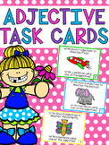 Adjective Task Cards - Brainstorming and Sentence Writing