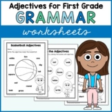 Adjective Worksheets First Grade Grammar No Prep Printables