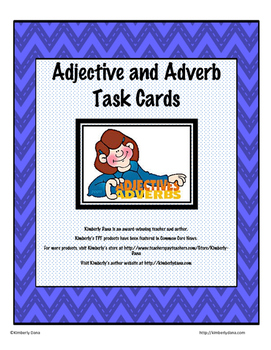 Preview of Adjective and Adverb Task Cards