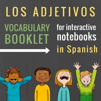 Preview of Adjectives in Spanish Vocabulary Booklet for Interactive Notebooks