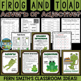 Frog and Toad Adjective or Adverb Task Cards Center Game and More