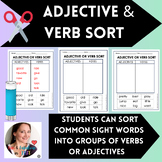 Adjective or Verb Sort: First and Second Grade Sight Words