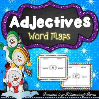Preview of Adjectives Graphic Organizers | Winter Literacy Activity
