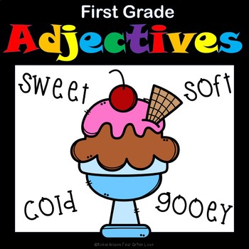 Preview of Adjectives Worksheets and Activities First Grade