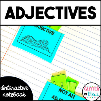 Preview of Adjectives Activities Grammar Interactive Notebook