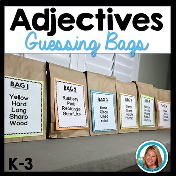 Preview of Adjectives Activities Guessing Bags