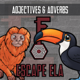 Adjectives & Adverbs Escape Room Activity - Printable & Di