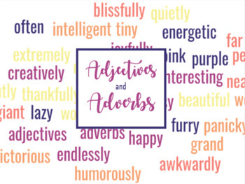 Preview of Adjectives & Adverbs Powerpoint With Online Activities!