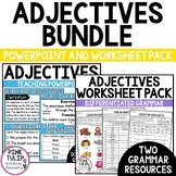Adjectives Bundle - Worksheet Pack and Guided Teaching PowerPoint