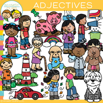 Preview of Adjectives Clip Art